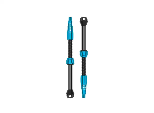 Lezyne CNC Pro bezdušové ventilky 80mm Blue