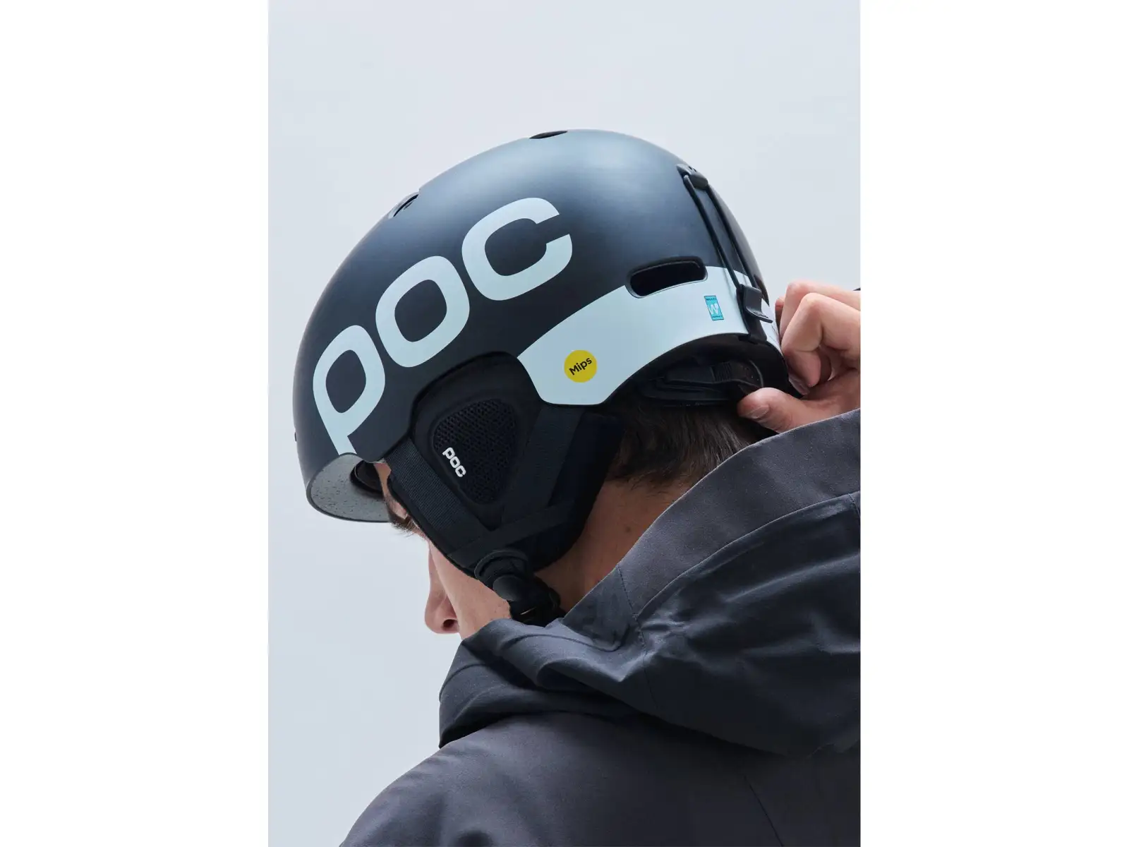 POC Auric Cut BC MIPS lyžiarska prilba Uranium Black Matt