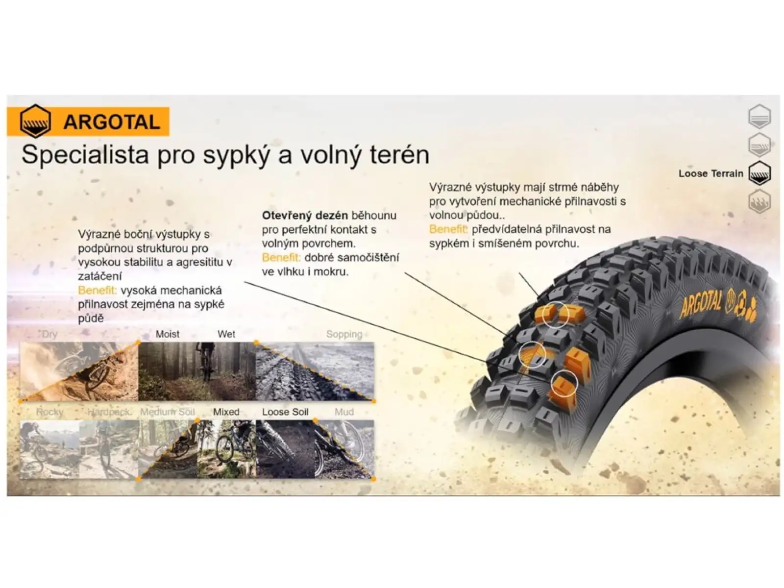 Continental Argotal DH Supersoft 29x2,40" TLR E-25 MTB plášť kevlar čierna