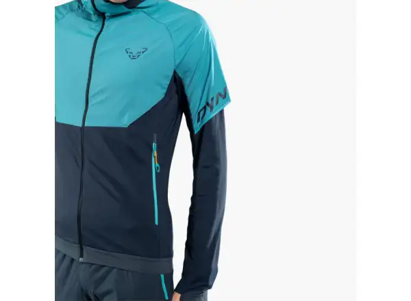 Dynafit Alpine Hybrid pánska bežecká bunda storm blue