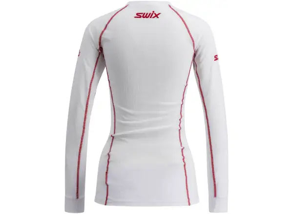 Swix RaceX Classic dámske tričko dlhý rukáv Bright White/Swix Red