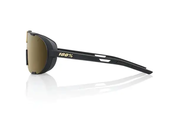 100% Westcraft cyklistické okuliare Soft Tact Black/Soft Gold Mirror Lens