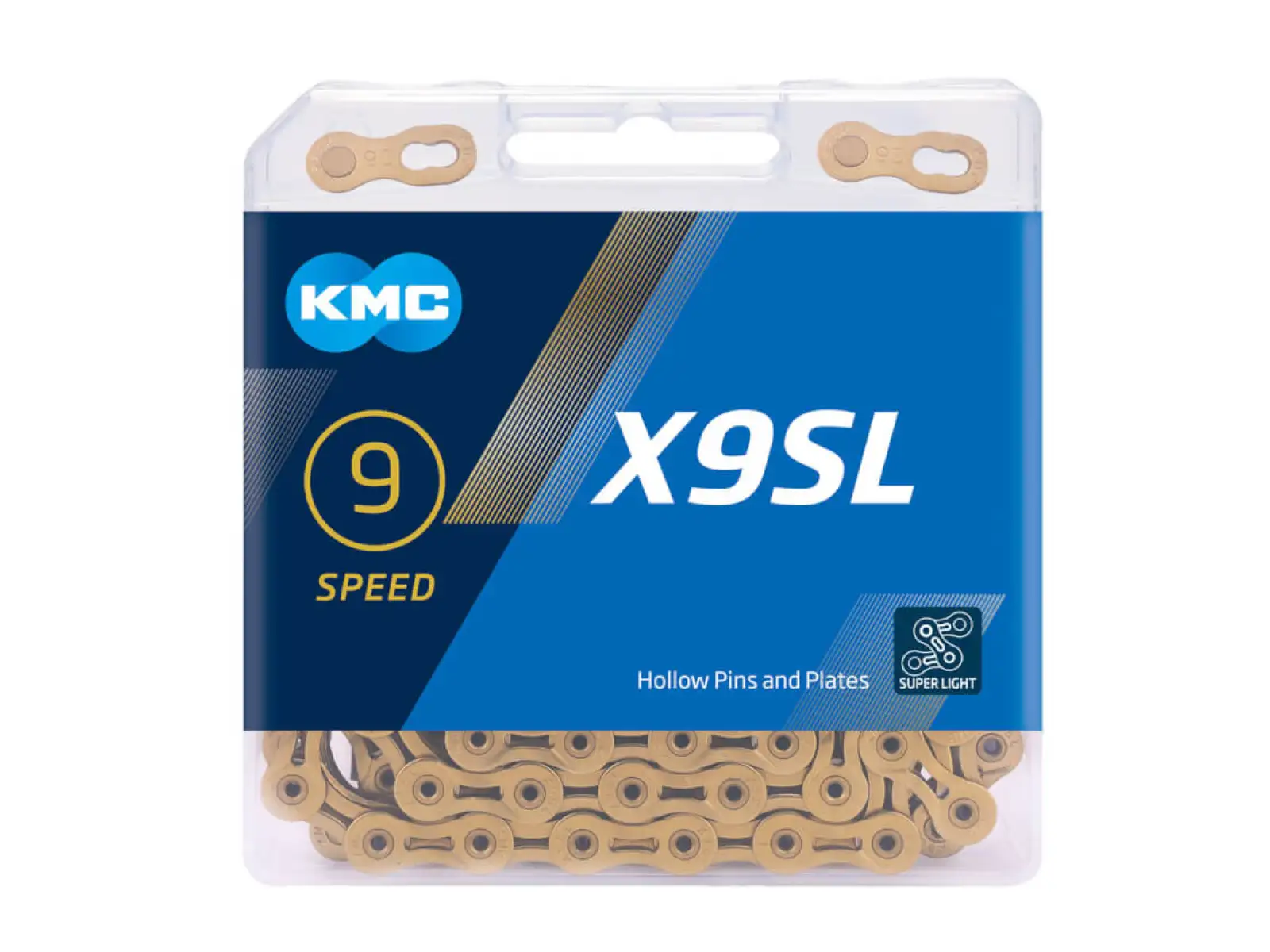 KMC reťaz X9SL zlatá 114 článkov