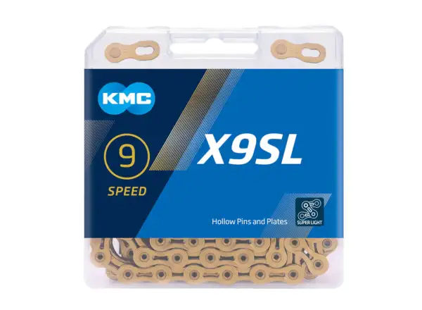KMC reťaz X9SL zlatá 114 článkov