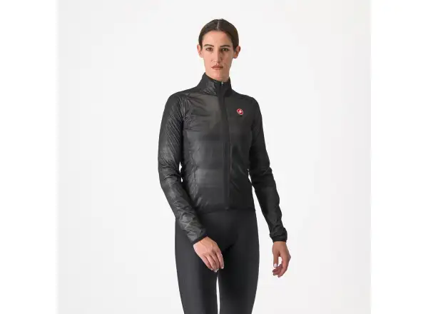 Castelli Squall Shell dámska bunda Light Black/Silver Gray