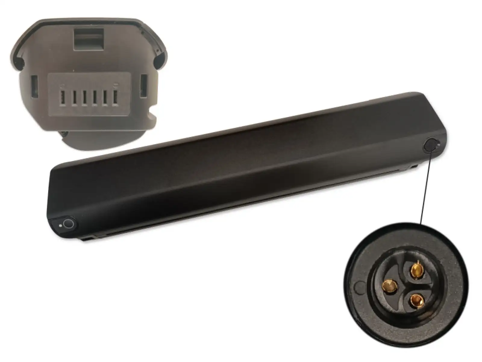 Crussis batéria LG Li-ion 36V - 25 Ah / 900 Wh, plne integrovaná, čierna, typ 2