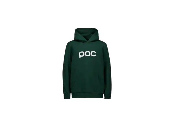 POC Hood Jr detská mikina s kapucňou Pargasite Green/Hydrogen White