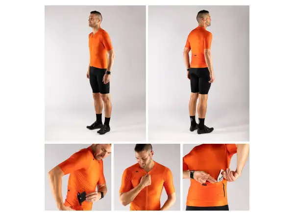 Force Mild pánsky dres krátky rukáv oranžová