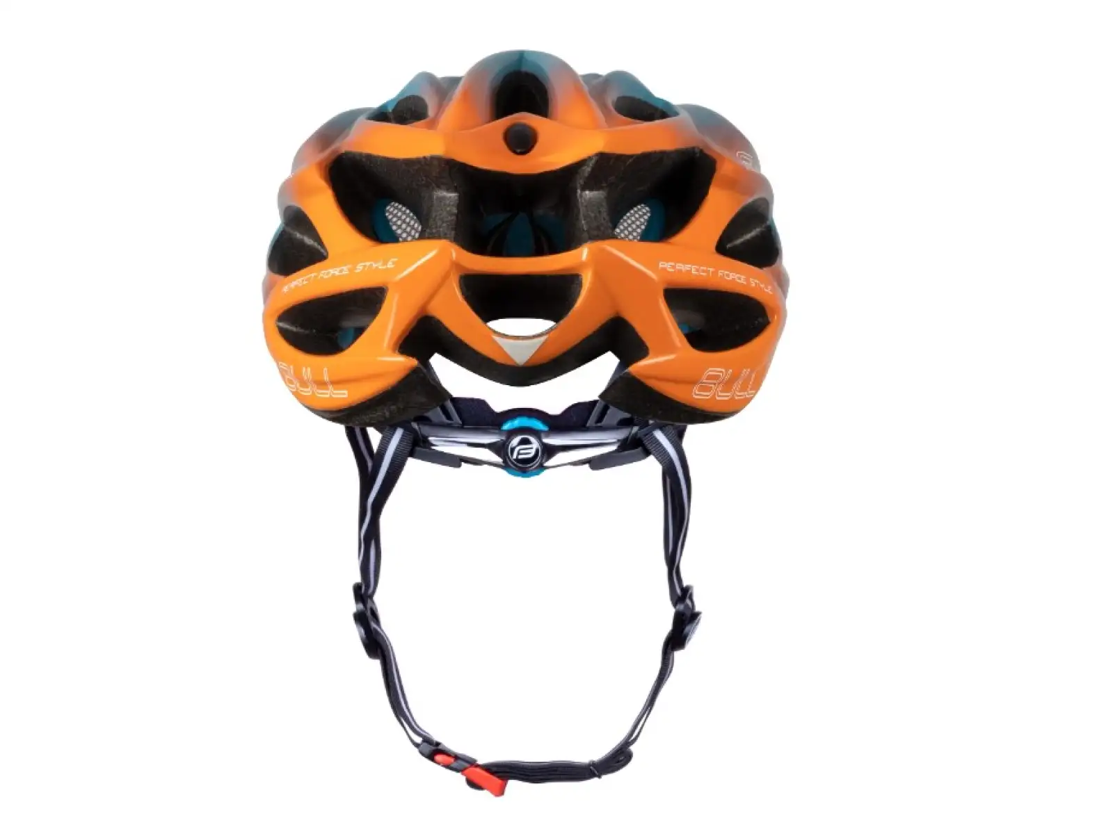 Force Bull Hue cyklistická prilba modrá/oranžová