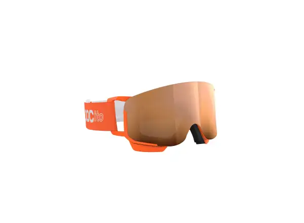 POC POCito Nexal detské lyžiarske okuliare Fluorescent Orange/Partly Sunny Light Orange