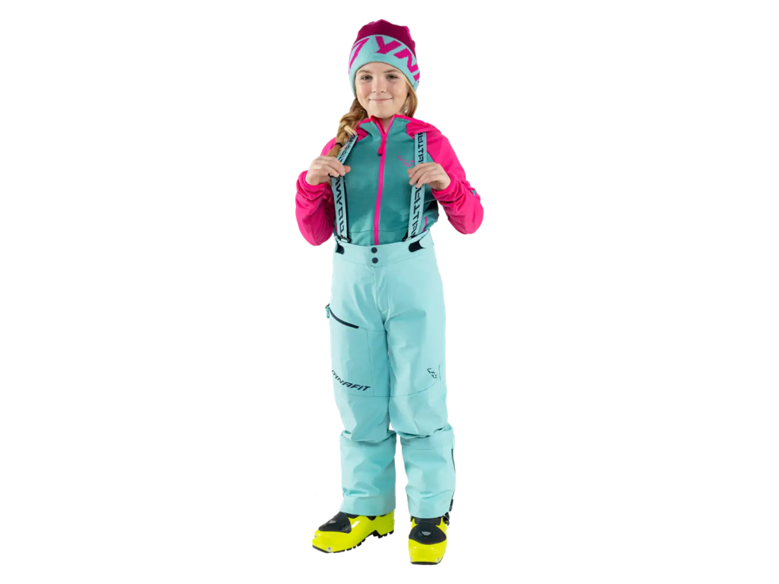 Dynafit Youngstar 3L Detské nohavice s náprsenkou Marine Blue