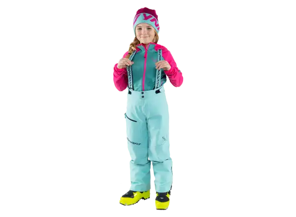 Dynafit Youngstar 3L Detské nohavice s náprsenkou Marine Blue