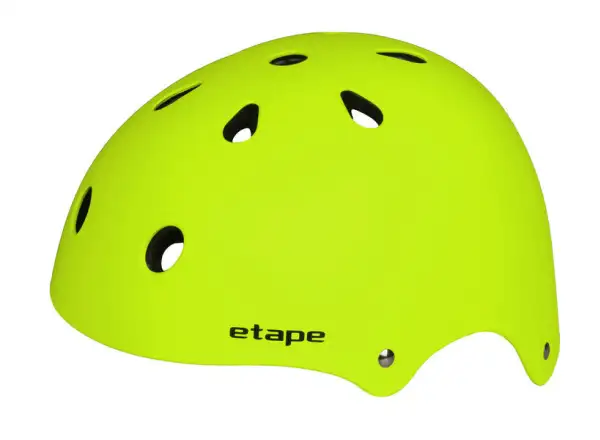 Etape Caddy detská prilba žltá fluo matná