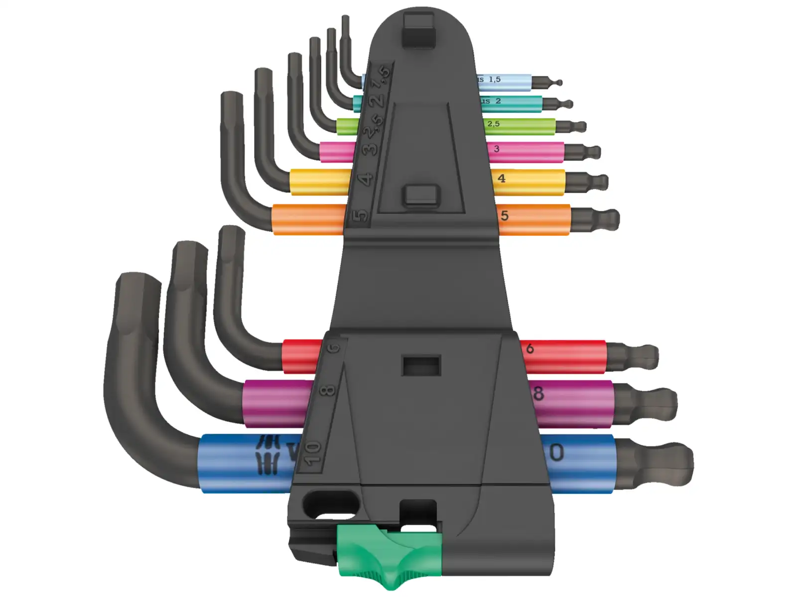 Wera 950/9 Hex-Plus Multicolour 2 imbusové L-kľúče krátke sada 9 ks