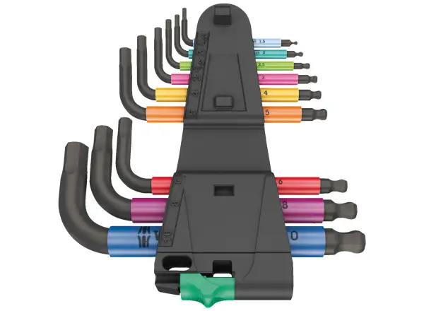 Wera 950/9 Hex-Plus Multicolour 2 imbusové L-kľúče krátke sada 9 ks