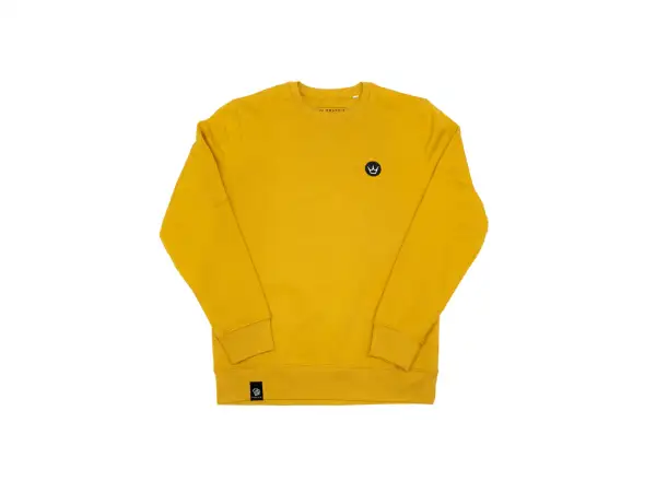 Peatys Vyšívaný Crew Jumper Pánsky Crown / Ochre