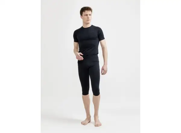 Craft Core Dry Active Comfort pánske spodné 3/4 nohavice čierna
