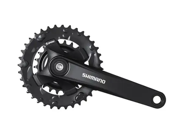 Shimano Altus FC-MT101 kľučky 4hrán 2x9 sp. 175 mm 36x22 zubov čierna