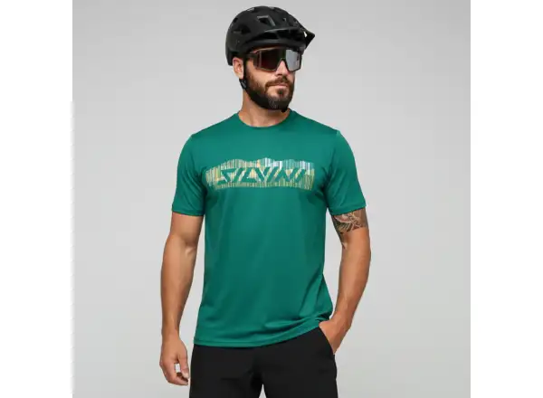 Silvini Denno pánsky voľný dres krátky rukáv Olive Tiger