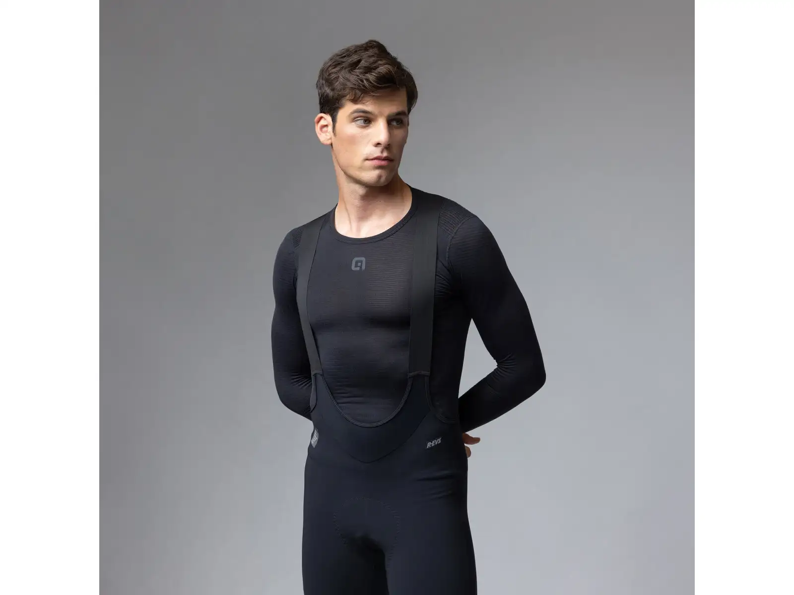 Alé R-EV1 Thermo Shield pánske zimné cyklistické nohavice Black