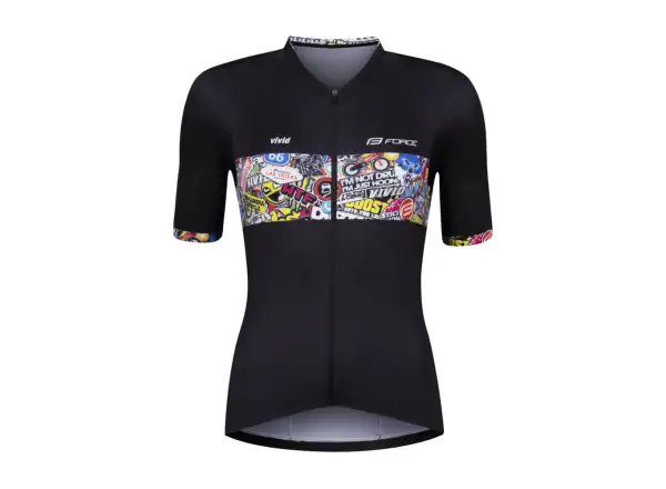 Force Vivid Lady dámsky dres krátky rukáv čierna