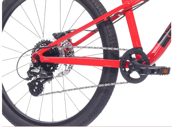 Rock Machine RIFF Tr 24 detský bicykel Gloss Fire Red