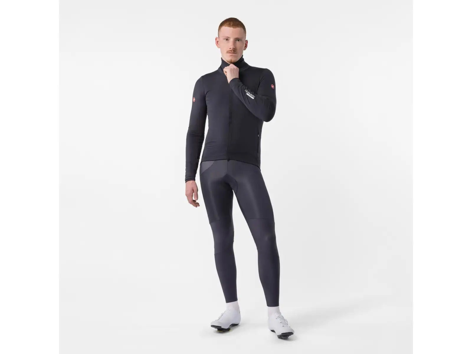 Castelli Alpha 150 Jacket pánska bunda Light Black/Black