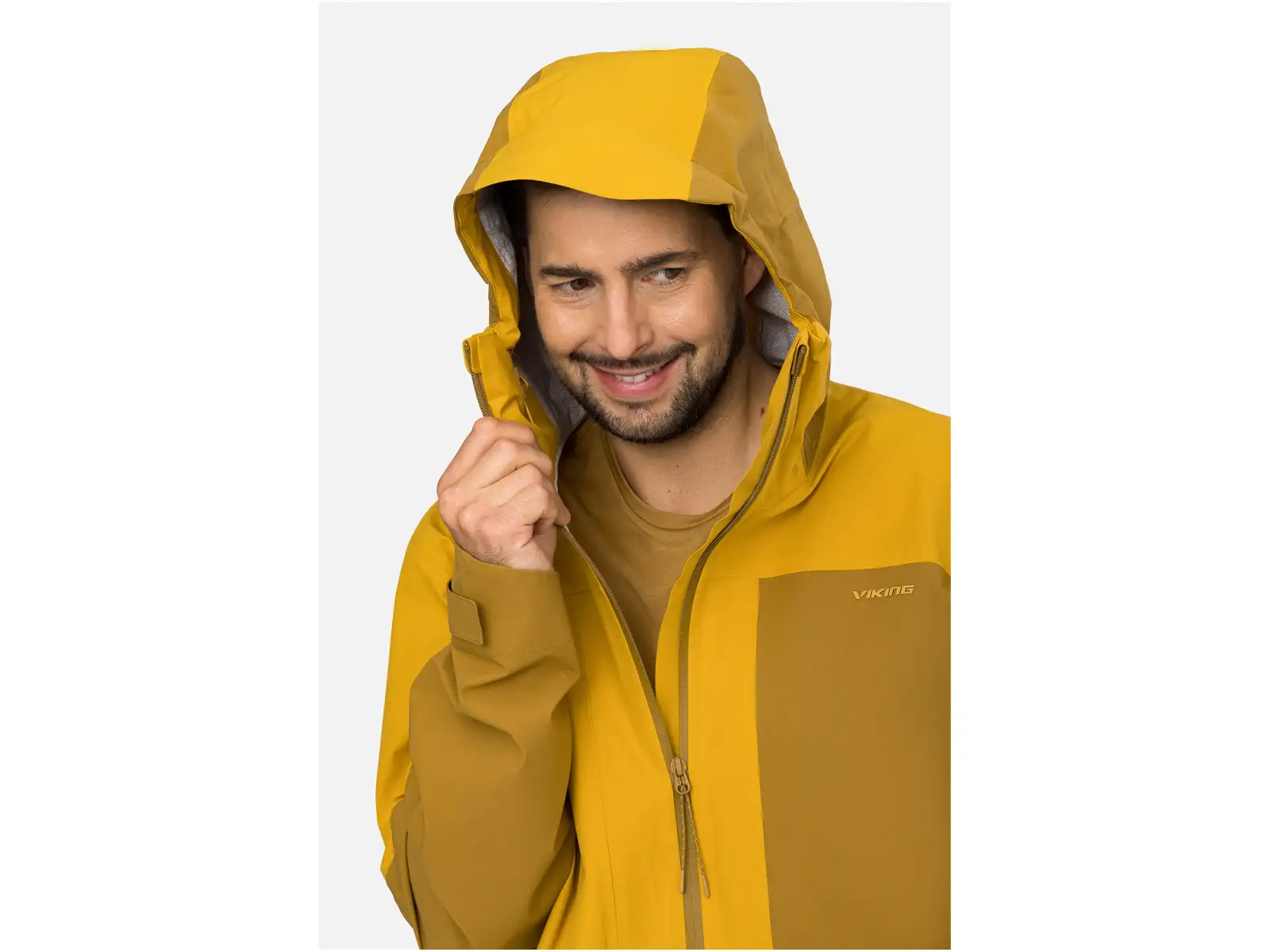 Viking Numani pánska bunda Brown/Yellow