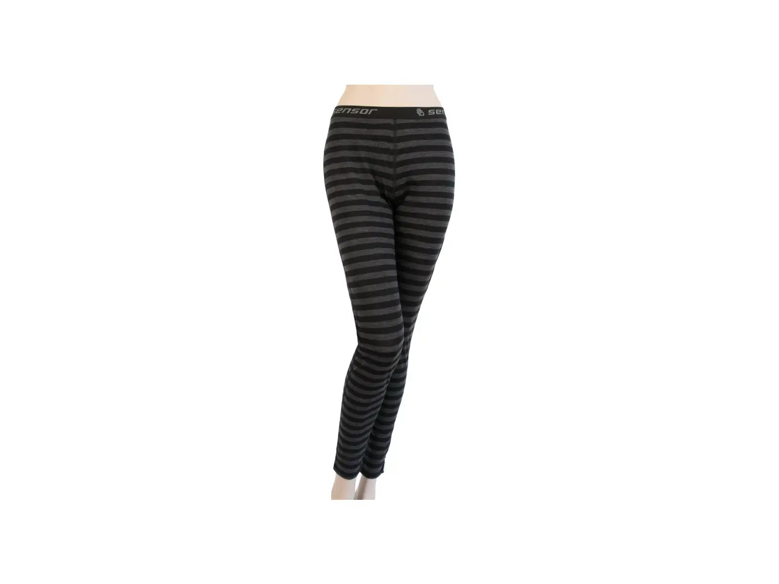 Sensor Merino Active dámske legíny čierna/šedá