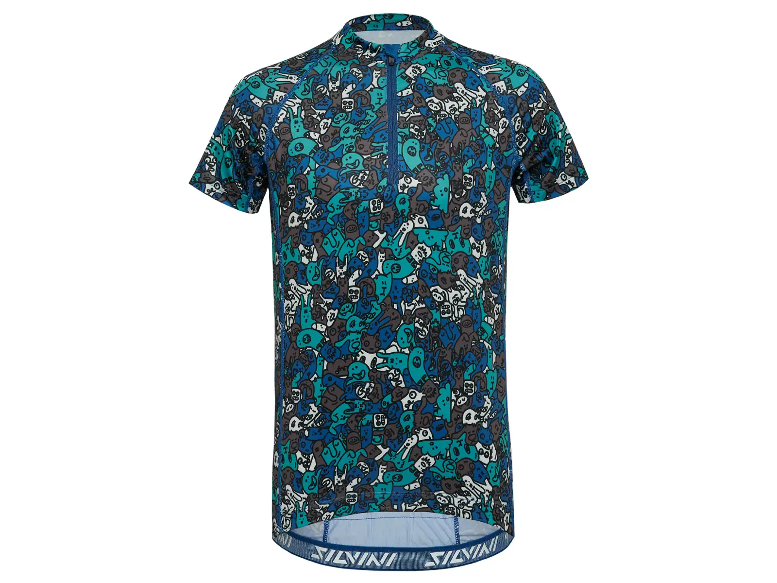 Silvini Scrivia detský dres krátky rukáv Blue/Yellow