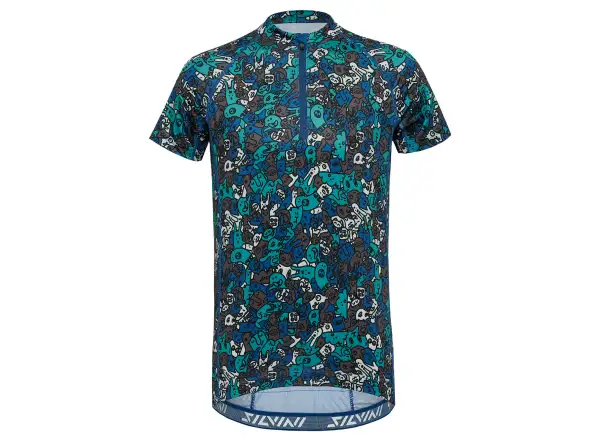 Silvini Scrivia detský dres krátky rukáv Blue/Yellow