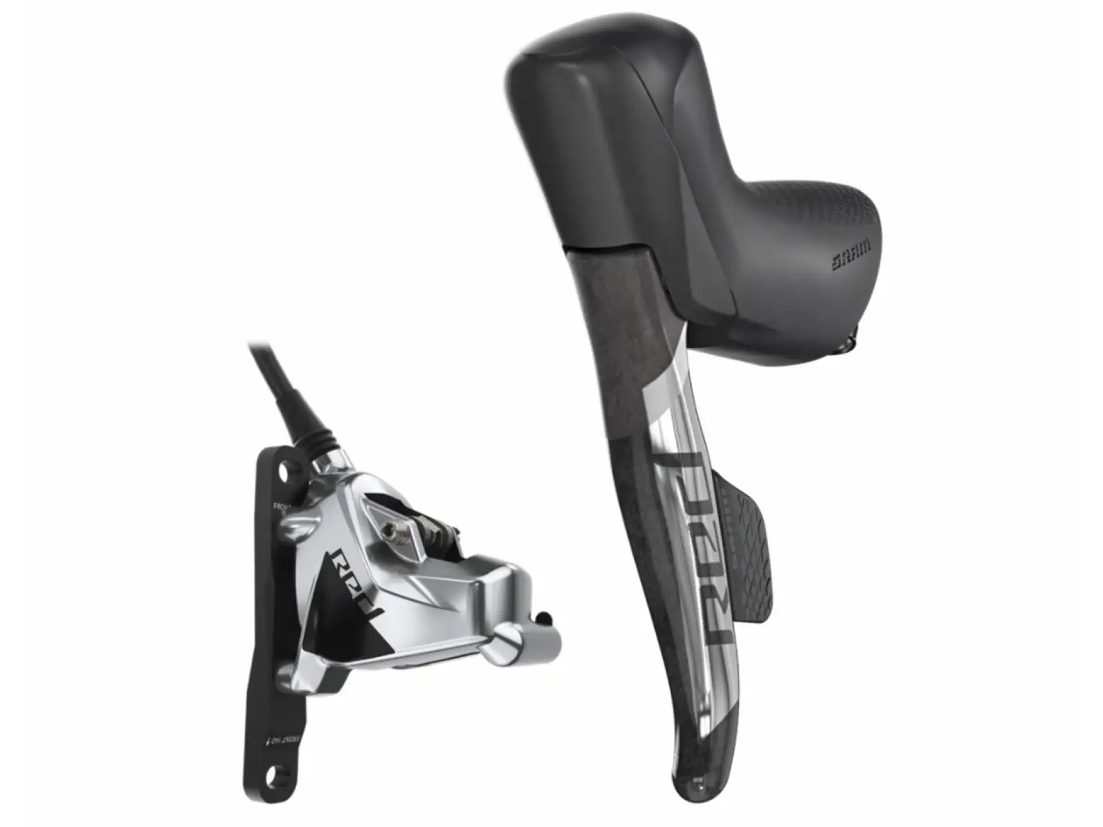 Sram Red eTap AXS D1 pravá radiaca/ brzdová páka a strmeň Flat Mount, vedenie 1800 mm