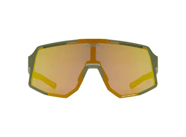 Uvex Sequenze CV slnečné okuliare Olive Matt/Mirror Yellow