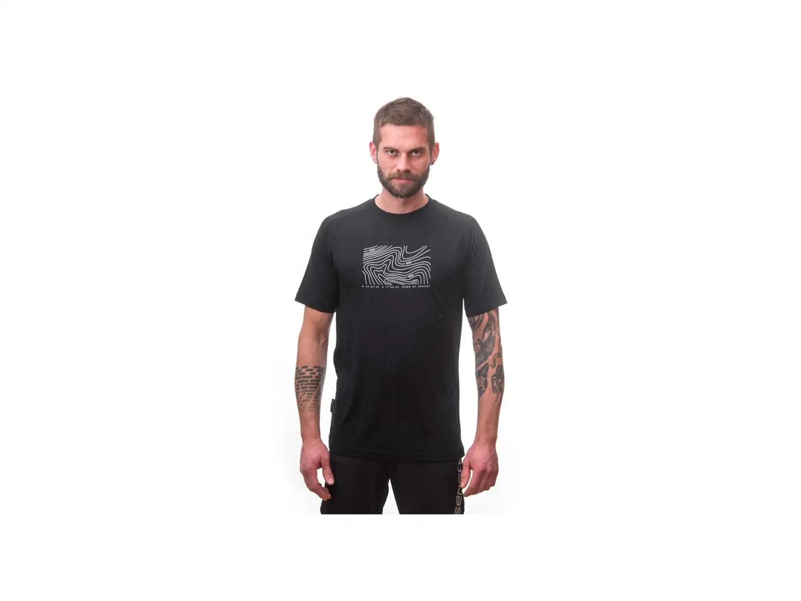 Sensor Merino Air PT Locate pánske tričko krátky rukáv čierna