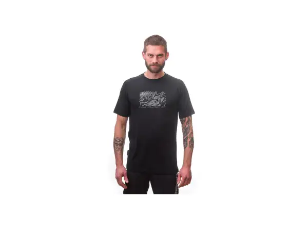 Sensor Merino Air PT Locate pánske tričko krátky rukáv čierna