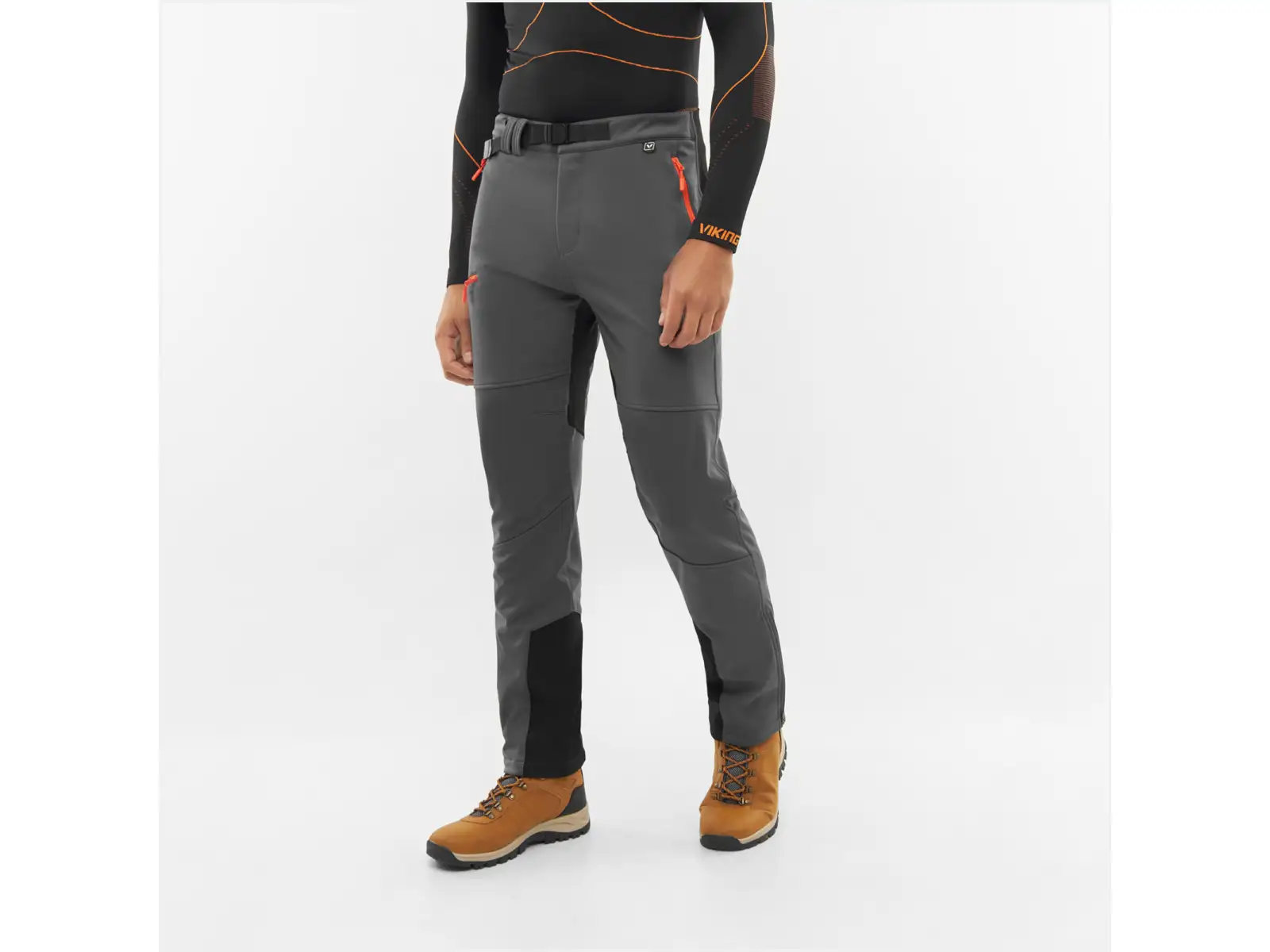 Viking Summit Warm 2.0 pánske zateplené nohavice Dark Grey