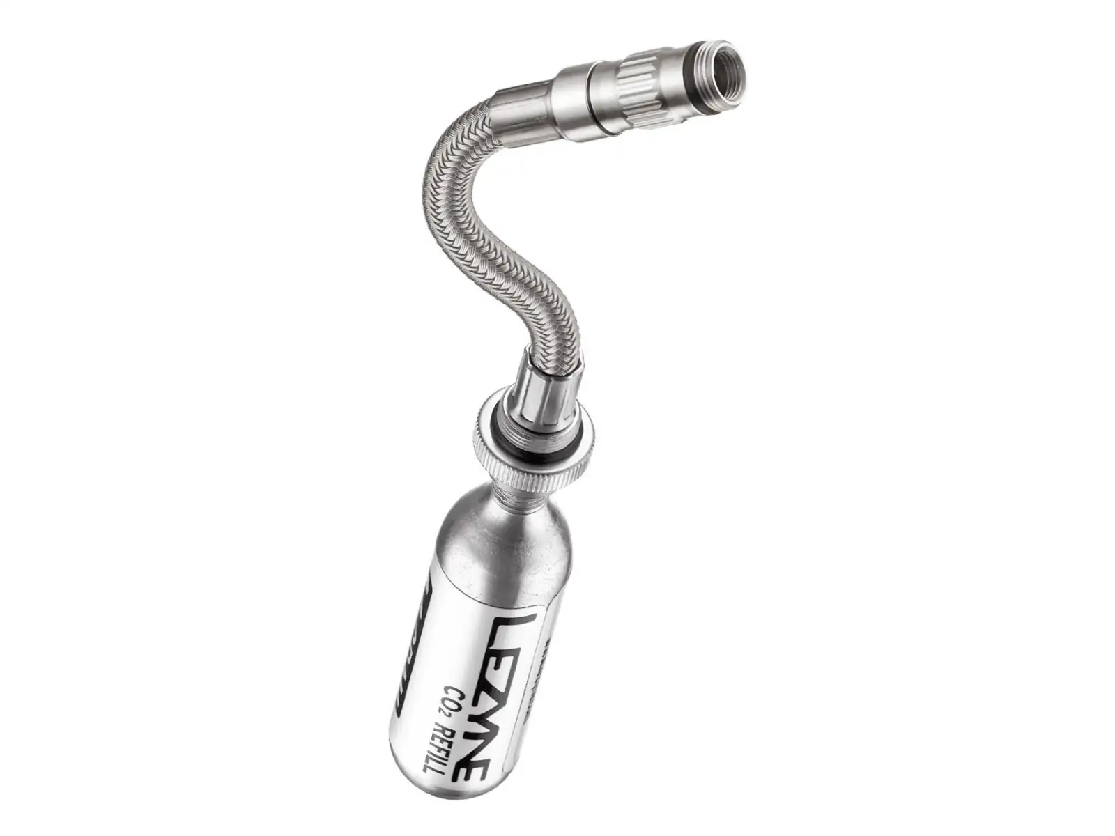 Lezyne CO2 Flex Hose hadička na bombičky strieborná
