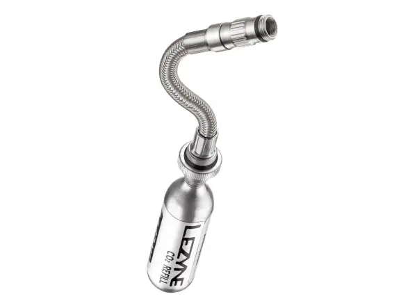 Lezyne CO2 Flex Hose hadička na bombičky strieborná