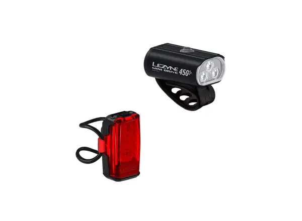 Lezyne Mini Drive 450+ KTV Drive Pro+ predné + zadné svetlo