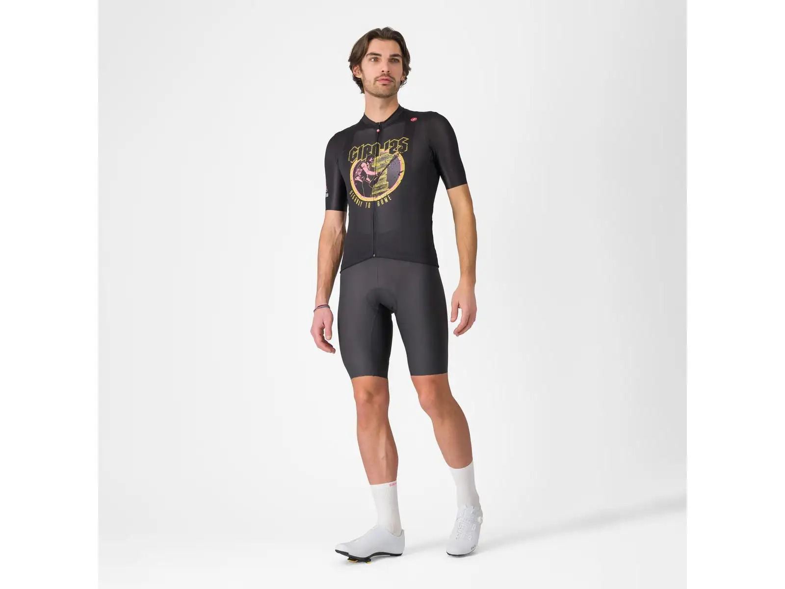 Castelli Giro Highway To Rome pánsky dres krátky rukáv Nero