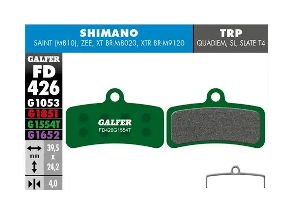 Brzdové doštičky Galfer FD426 Pro G1554T pre Shimano/Tektro/TRP