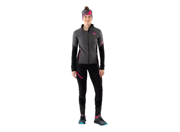 Dynafit Alpine Warm dámske zateplené legíny Black Out/Pink