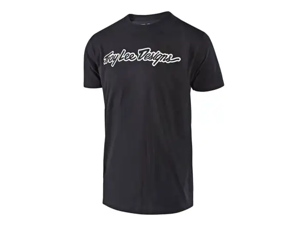 Troy Lee Designs Signature pánske tričko krátky rukáv Black