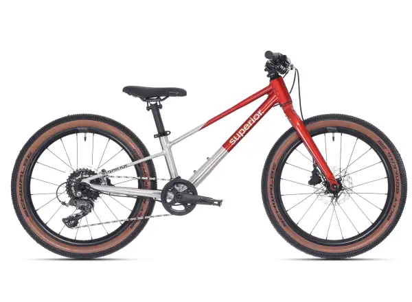 Superior TEAM 20 detský bicykel Gloss Brushed Alu / Red