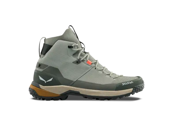 Salewa Puez Knit Mid PTX pánska outdoorová obuv Shadow/Dark Olive