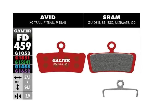 Galfer FD459 Advanced G1851 brzdové doštičky pre Avid/Sram