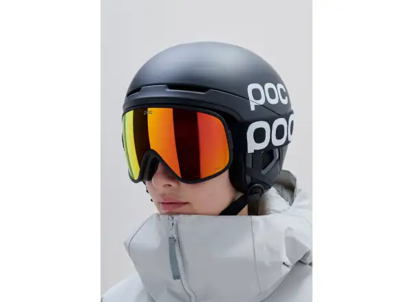 POC Vitrea Mid lyžiarske okuliare Uranium Black/Partly Sunny Orange
