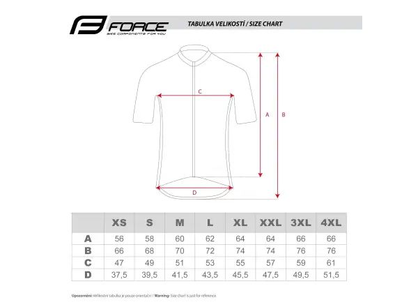 Force Shard pánsky dres krátky rukáv červená