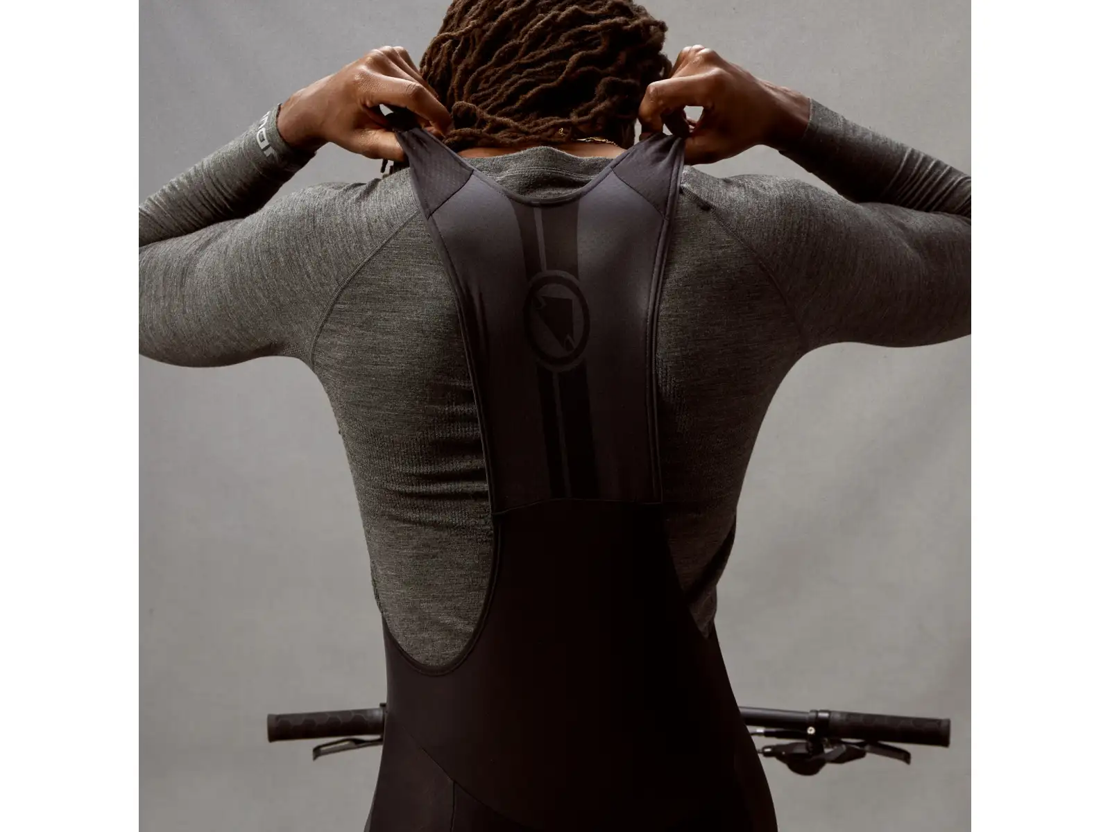 Endura Pro SL pánske zateplené nohavice s vložkou a trakmi Black