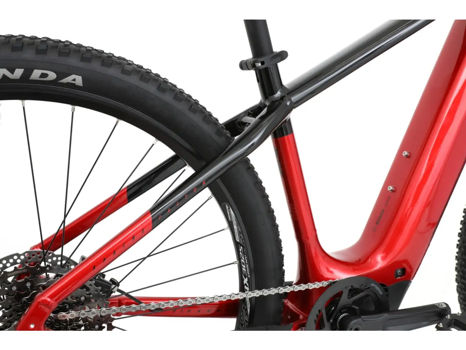Apache Falcon 2 Bosch CX 800 Wh horský elektrobicykel červená